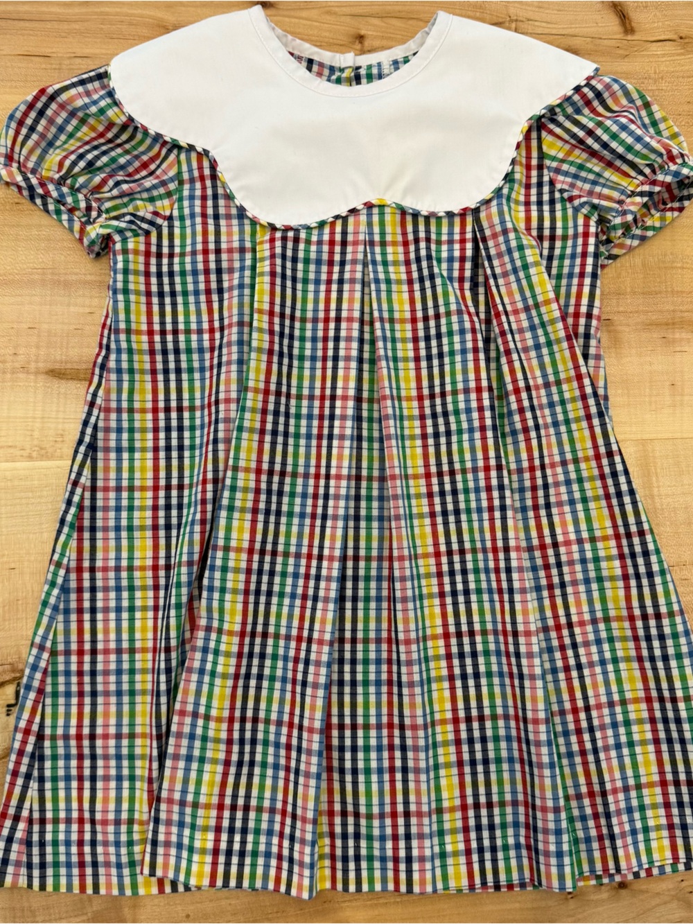 The Beaufort Bonnet Company Plaid Peter Pan Collar Dress Size 3T Classic Preppy